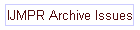 IJMPR Archive Issues