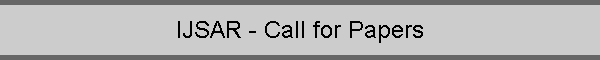 IJSAR - Call for Papers